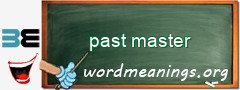 WordMeaning blackboard for past master